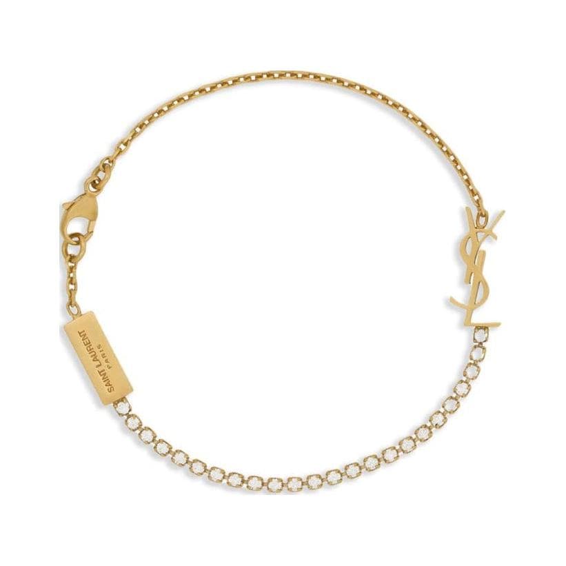 Браслет Saint Laurent Letter Logo Bracelet Gold - изображение 5