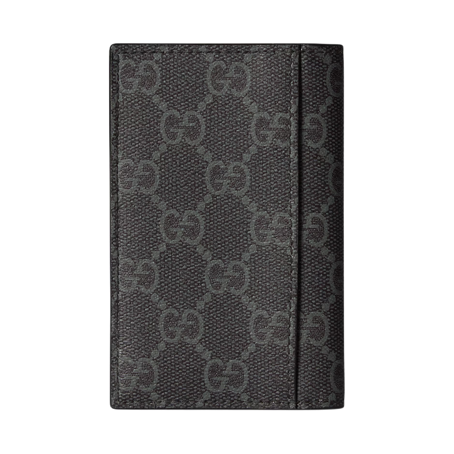 Картхолдер Gucci GG Emblem Покрытая ткань Визитницы Мужской Черный - изображение 3