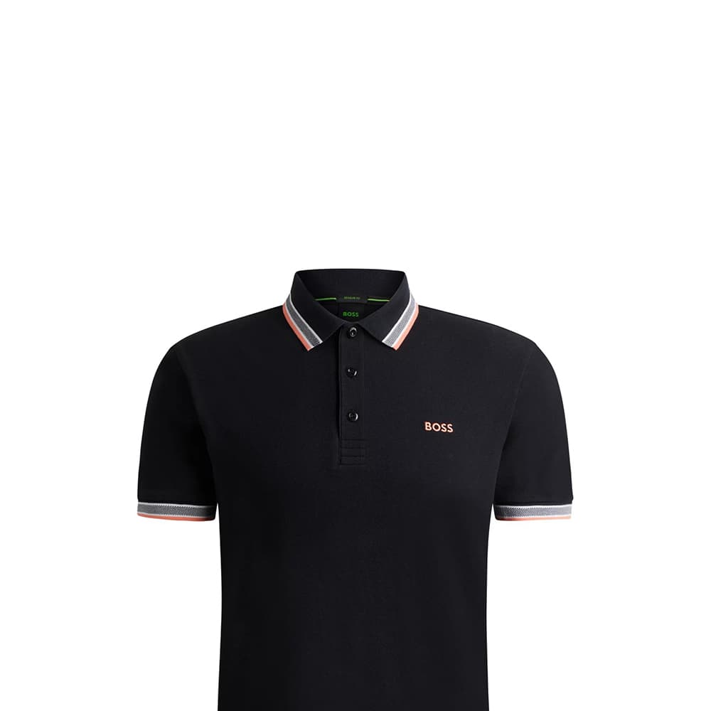 Поло HUGO BOSS Cotton Polo Shirt With Contrast Logo Details Polo - изображение 2