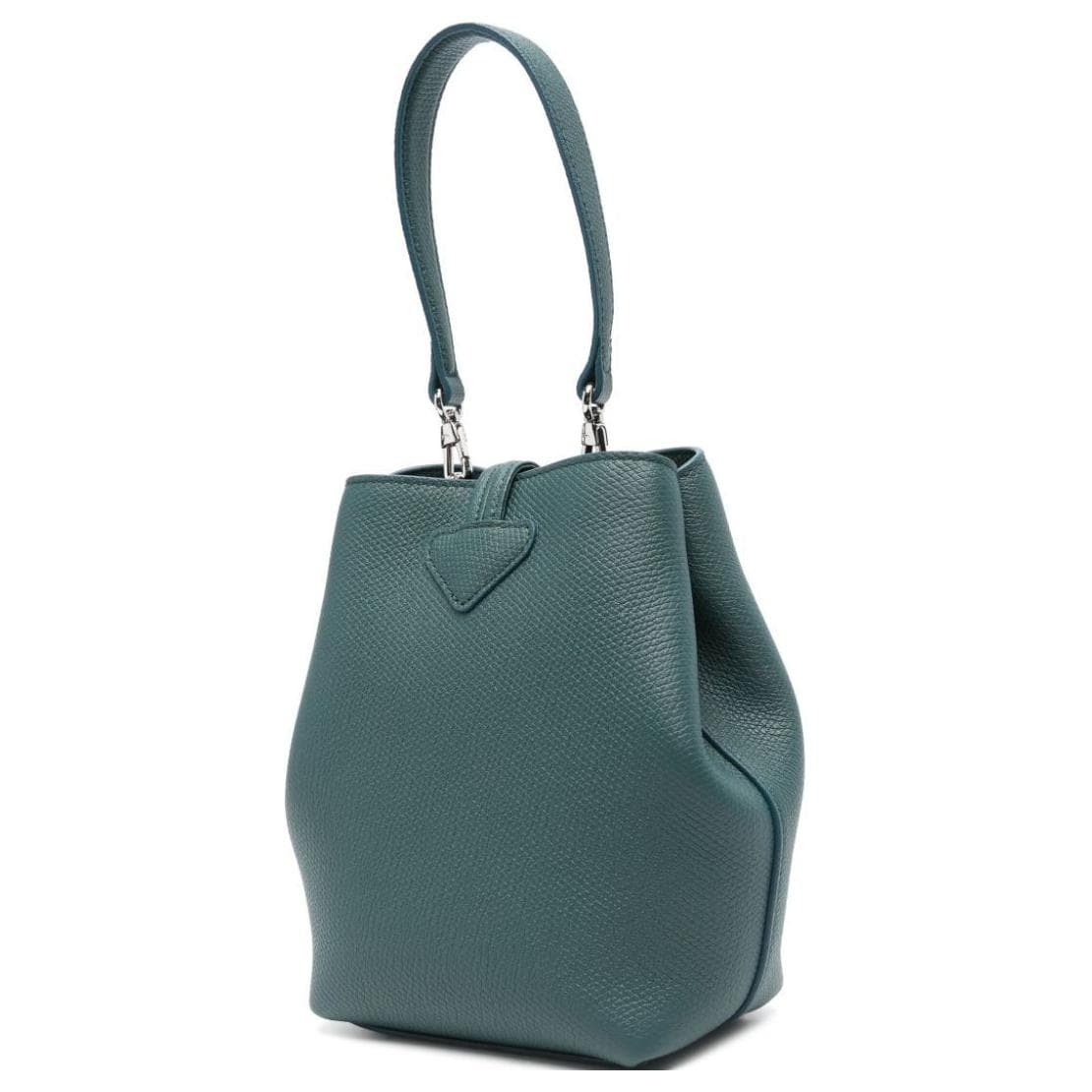 Сумка LONGCHAMP Le Roseau Телячья кожа Сумка-ведро Сумка Мини-версия Женские Сине-зеленый - изображение 2