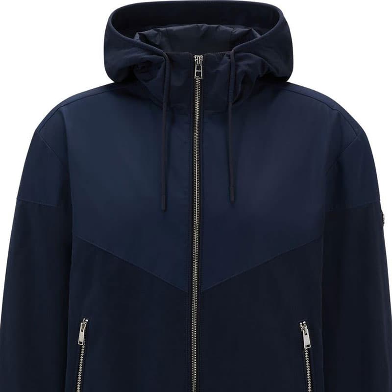Куртка HUGO BOSS SS24 Куртки и Пальто Мужской Темно-Синий - изображение 3