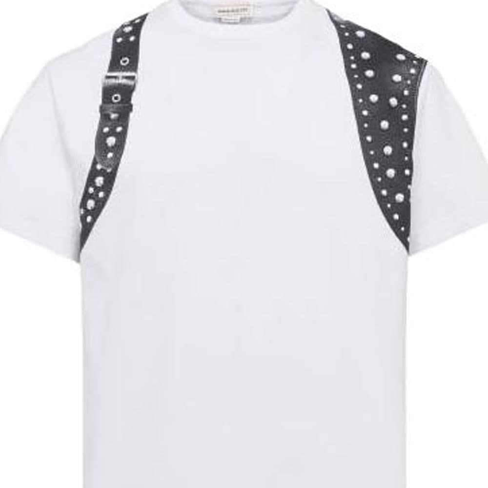 Футболка Alexander McQueen Studded Harness T-Shirt T - изображение 6