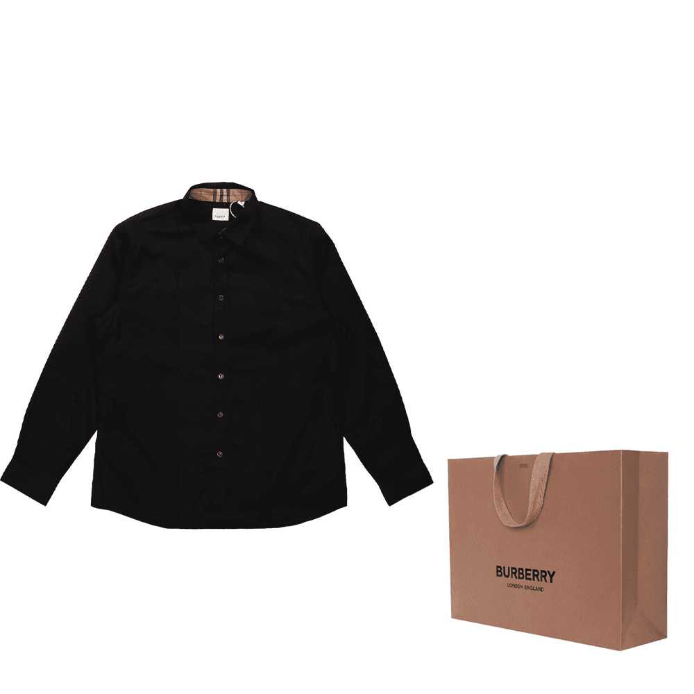 Кофта Burberry Classic Check Long Sleeve Shirt Black - изображение 5