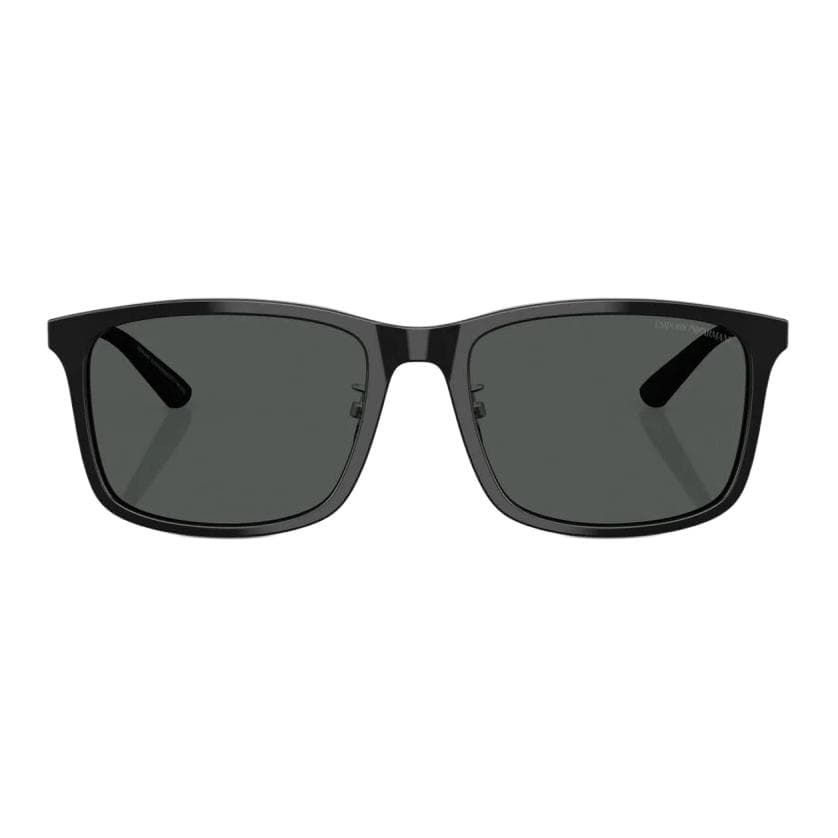 Солнцезащитные очки EMPORIO ARMANI Квадратные Солнцезащитные Очки Мужские Глянцевые Черные - изображение 2