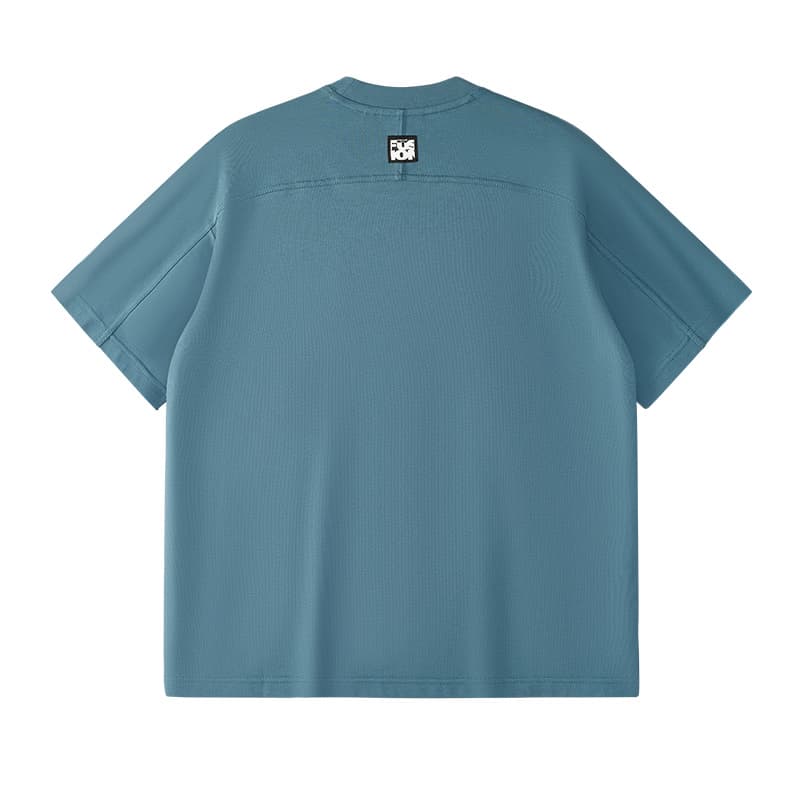 Футболка FILA FUSION T Рубашка Мужская Темно-Серая Синяя - изображение 2