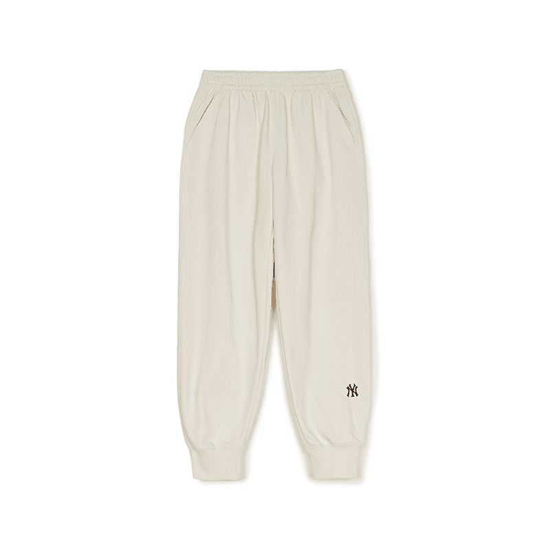 Штаны MLB New York Yankees Basic Collection SS25 Вязаные тренировочные штаны унисекс кремовые - изображение 1