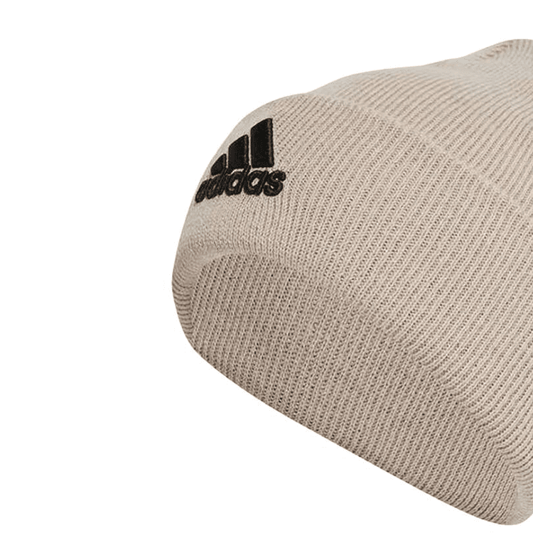 Шапка Adidas Шерсть Вязаная Модель Шапка-бини Унисекс Коричневая - изображение 3