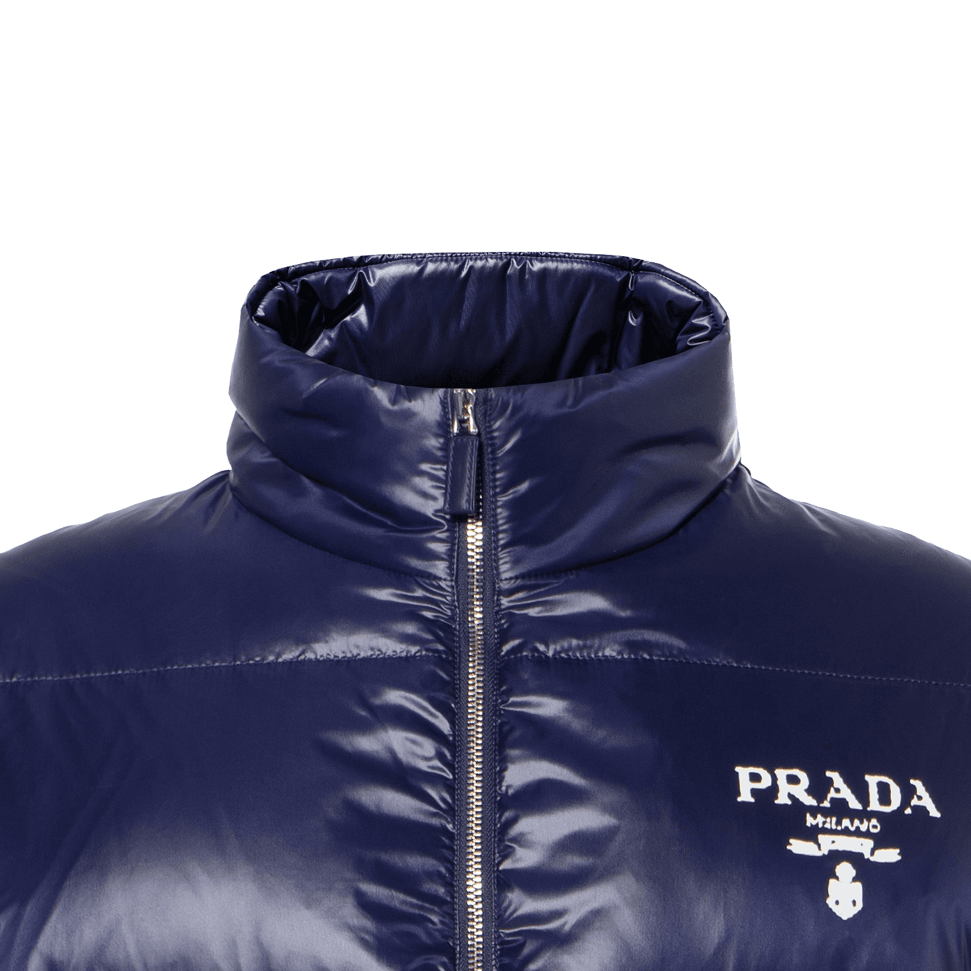 Куртка Prada Quilted Jacket Blue - изображение 8