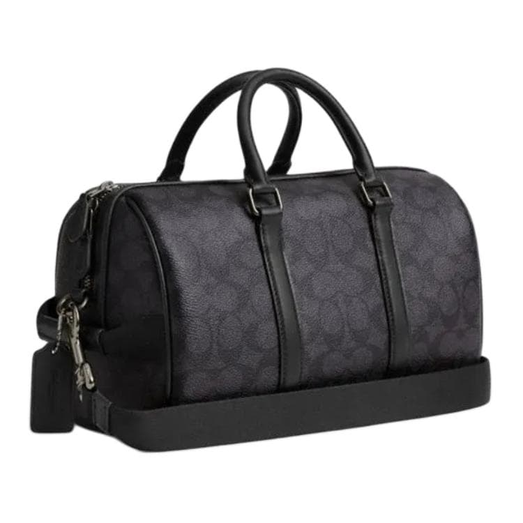 Сумка COACH Venturer Искусственная кожа Бостон Сумка Сумка через плечо Сумка для мужчин Большой Серый Черный - изображение 2