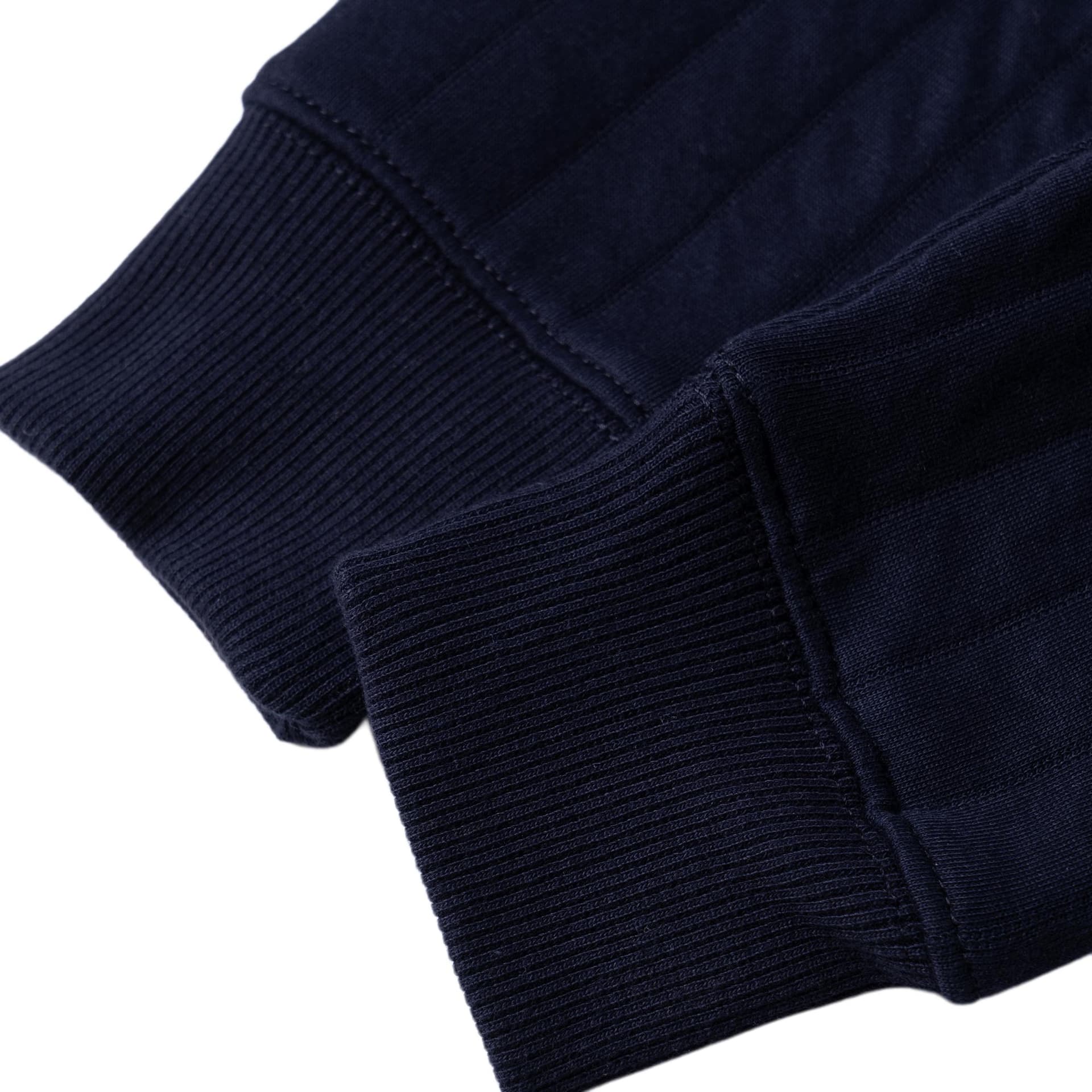 Polo Ralph Lauren FW24 Однотонный Лоскутное шитье Пони Вышивка Молния Длинный рукав Хлопковый пуховик Морской синий - изображение 7
