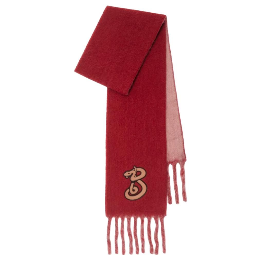 Шарф Burberry Шерсть Альпака Полиамид Knit Scarves Unisex Герань - изображение 1