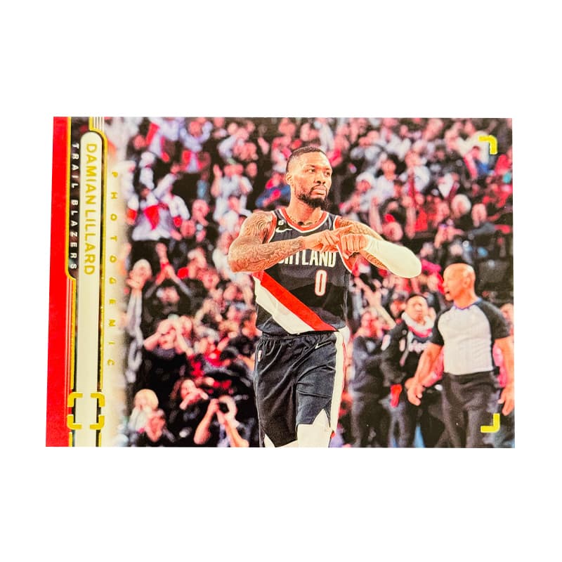 Коллекционные карточки PANINI Лилард Trail Blazers Коллекция On Court Классическая Подкладочная ткань с рисунком Специальное издание Условия - изображение 1