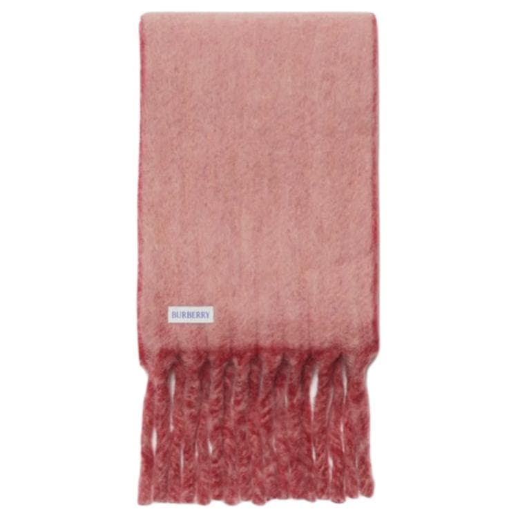 Шарф Burberry Шерсть Альпака Полиамид Knit Scarves Unisex Герань - изображение 2