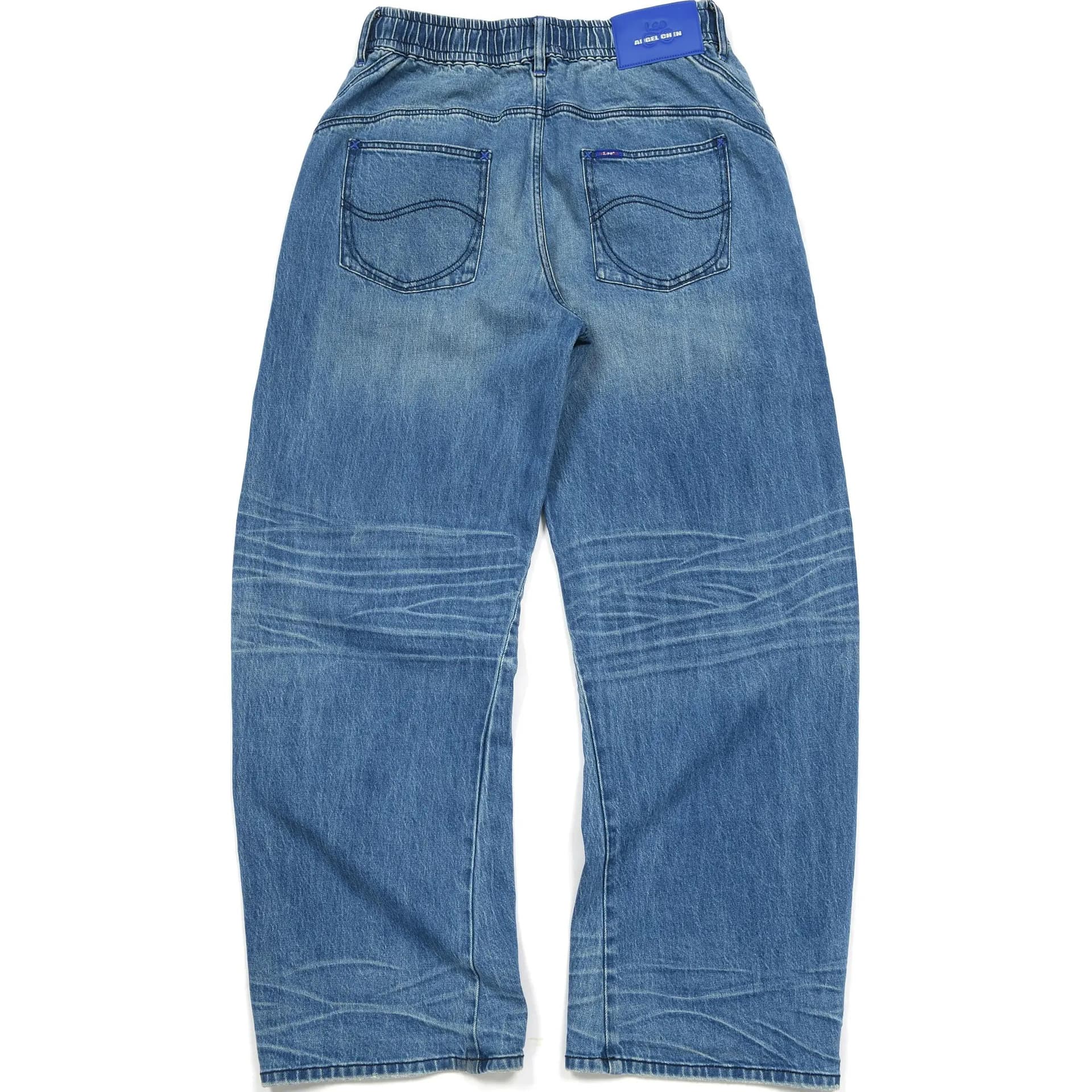 Штаны Lee Angel Chen Collab Medium Blue Men's Jeans Ли Angel Chen Коллаб Средние Синий Мужские Джинсы - изображение 2