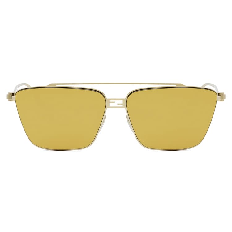 Солнцезащитные очки FENDI Aviator Солнцезащитные очки Женские Золото - изображение 2
