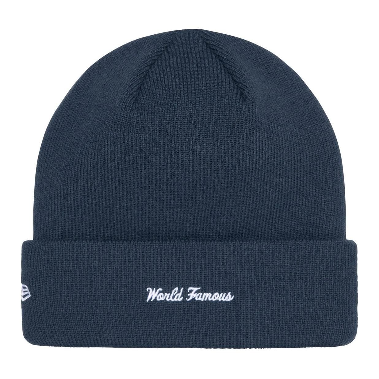 Шапка Supreme X New Era Акриловые Шапки Унисекс Разноцветные Бежевый Розовый Серый Черный Зеленый Оранжевый Темно-синий - изображение 2