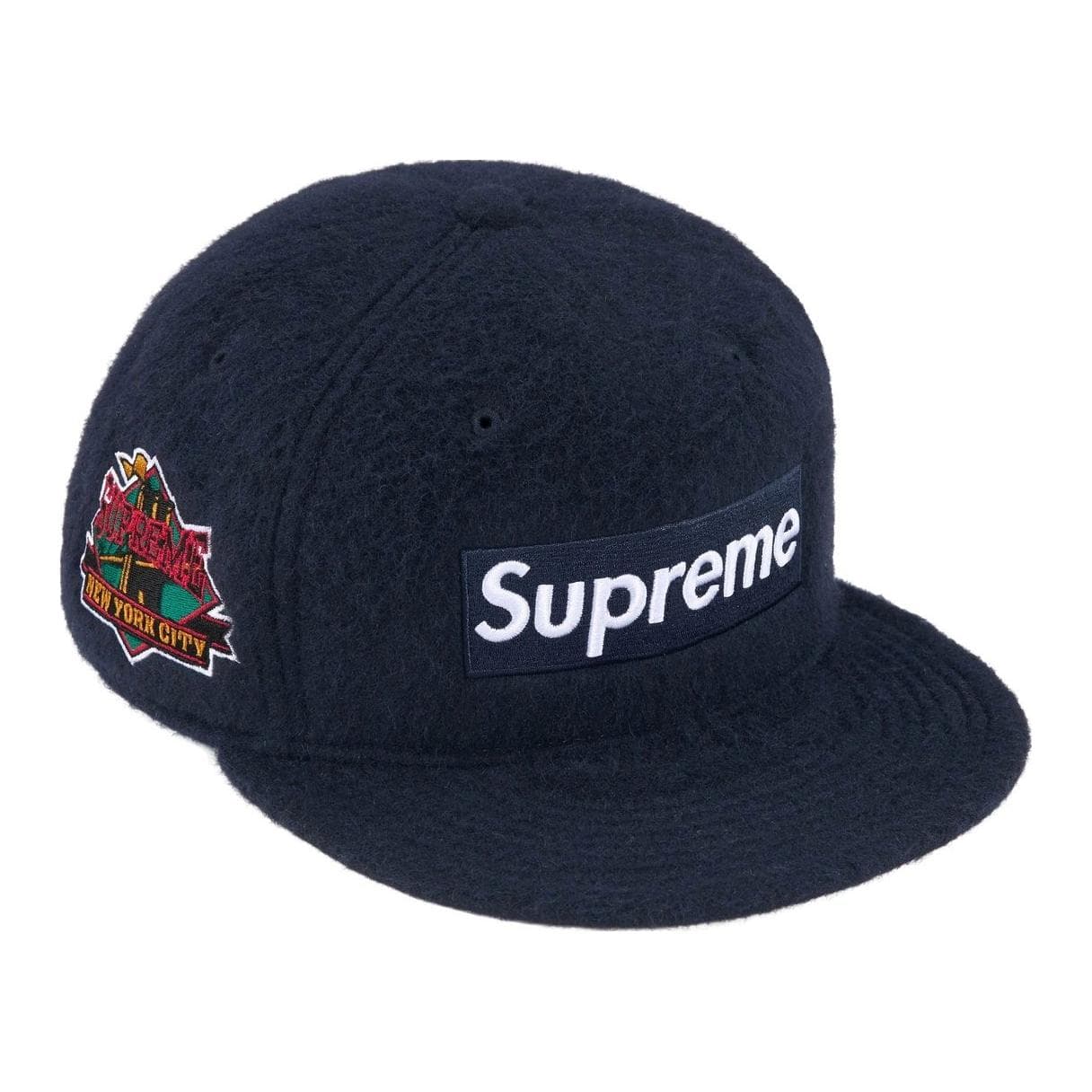 Кепка Supreme X New Era Бежевые Шерстяные Кепки Унисекс Морской Синий Верблюжий Красный Темно-Желтый Черный Розовый - изображение 5