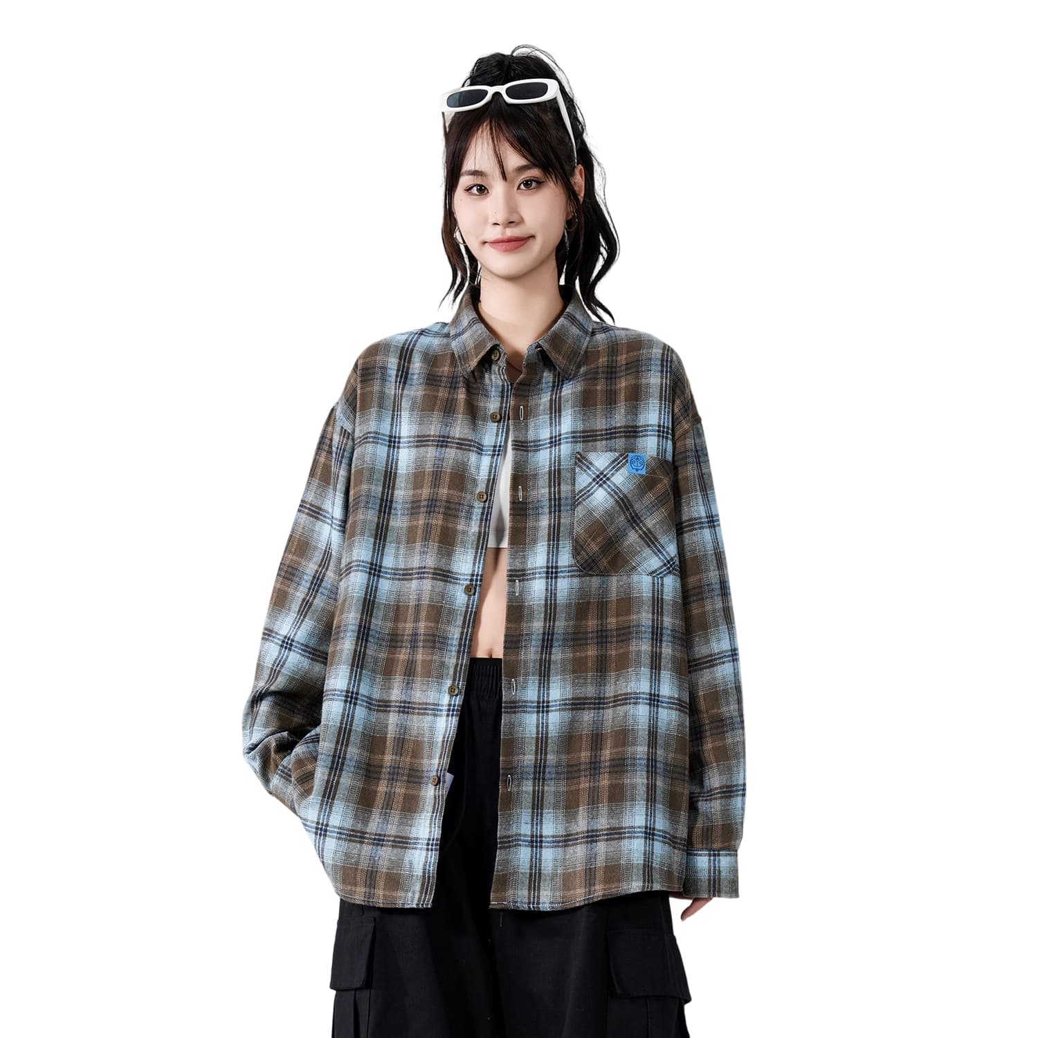 Рубашка Doraemon Vintage Plaid Shirt - изображение 3