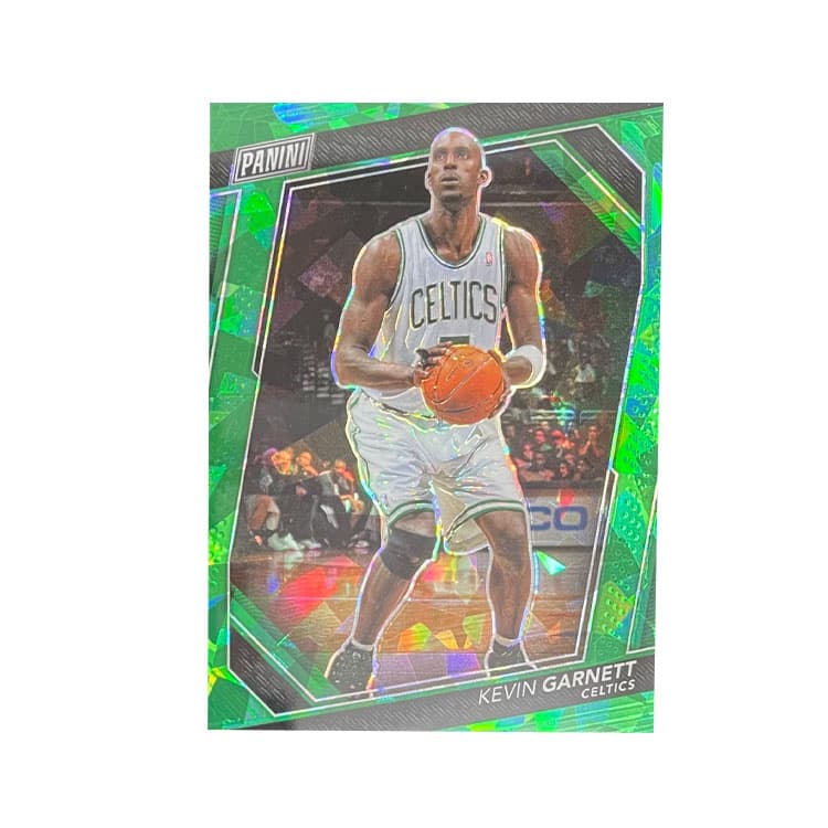 Коллекционные карточки PANINI 2023 Celtics Волчий Король Гарнетт Зеленый CRUSH Ледяной Refractor 71 99 Игровая карта Карта товарного доступа - изображение 1