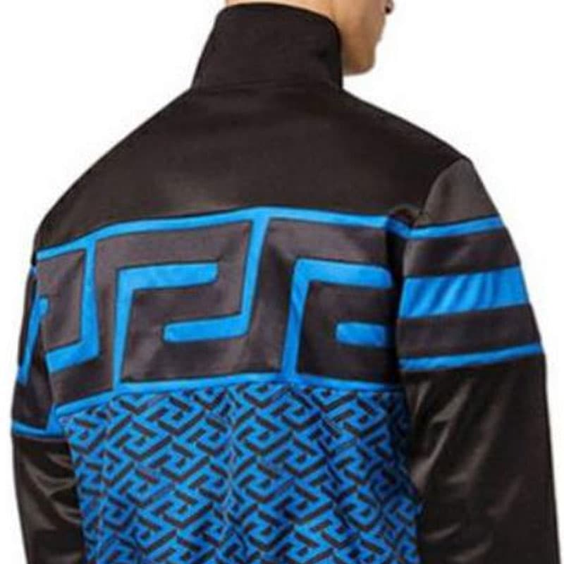Куртка Versace Geometric Print Zip Sweatshirt Black - изображение 6