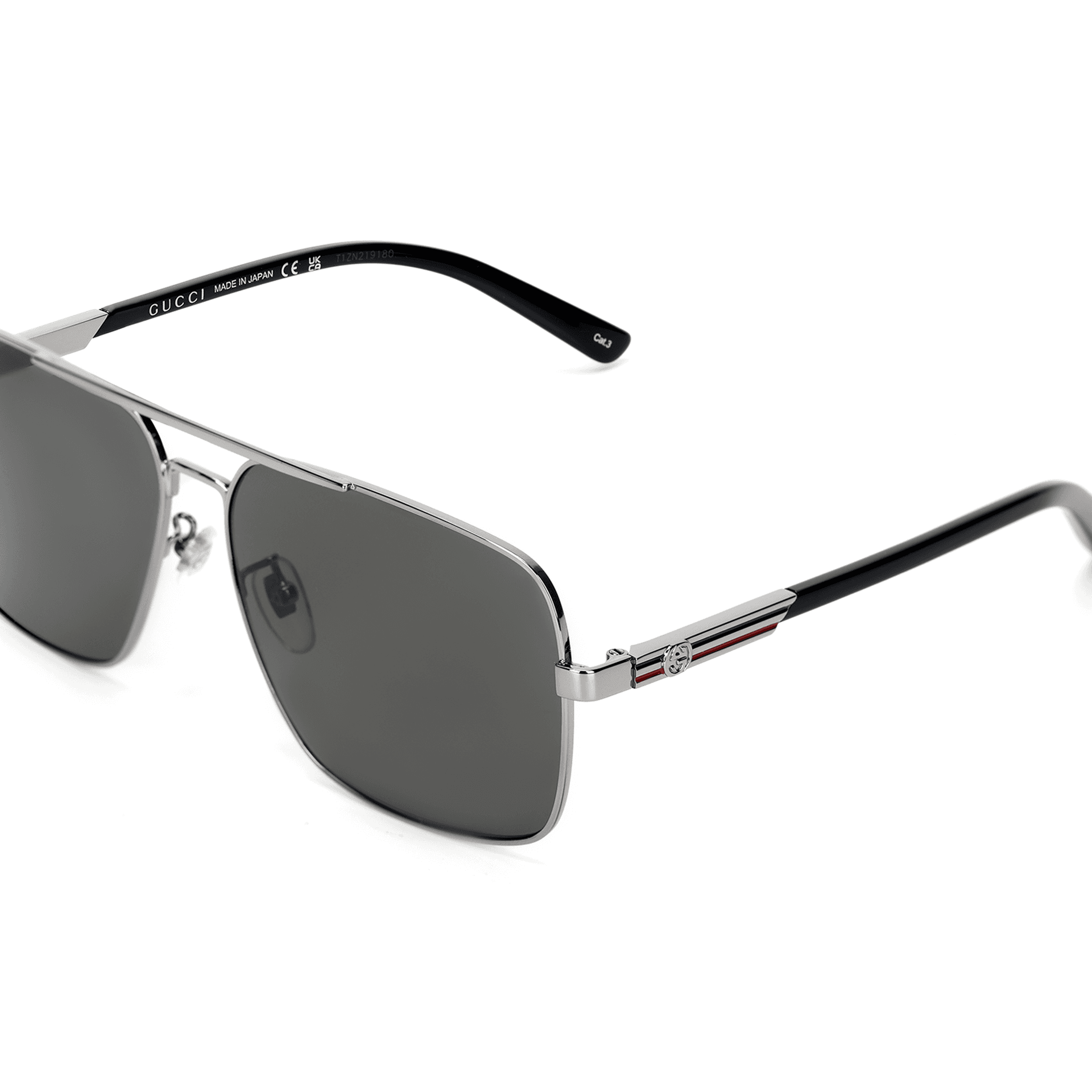 Солнцезащитные очки GUCCI Rectangular Sunglasses Black - изображение 5
