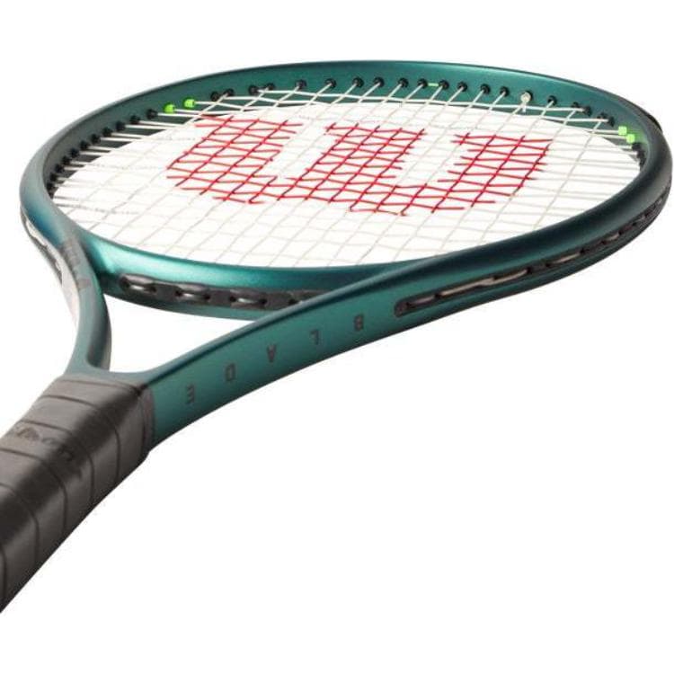Wilson BLADE V9 26 255г Ракетка Вес 100 Квадратный Дюймовый Голова Размер Черный Зеленый Школьный - изображение 3