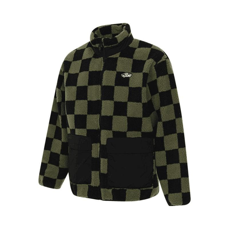 Куртка Vans RPFOFF The Стена CHECKER Бархат Feel Пальто Мужское Черное Зеленое - изображение 1