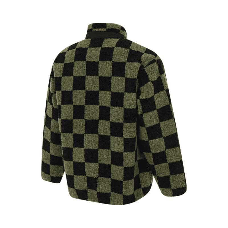 Куртка Vans RPFOFF The Стена CHECKER Бархат Feel Пальто Мужское Черное Зеленое - изображение 2