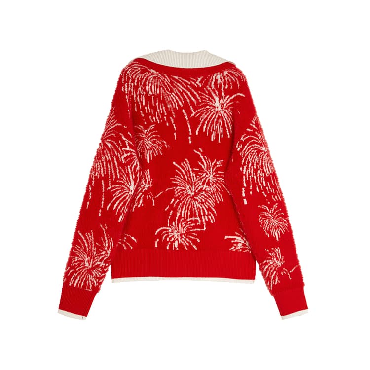 Кардиган ELLE XU ZHI Red Women's Sweaters ELLE XU ZHI Красный Женские Свитера - изображение 2