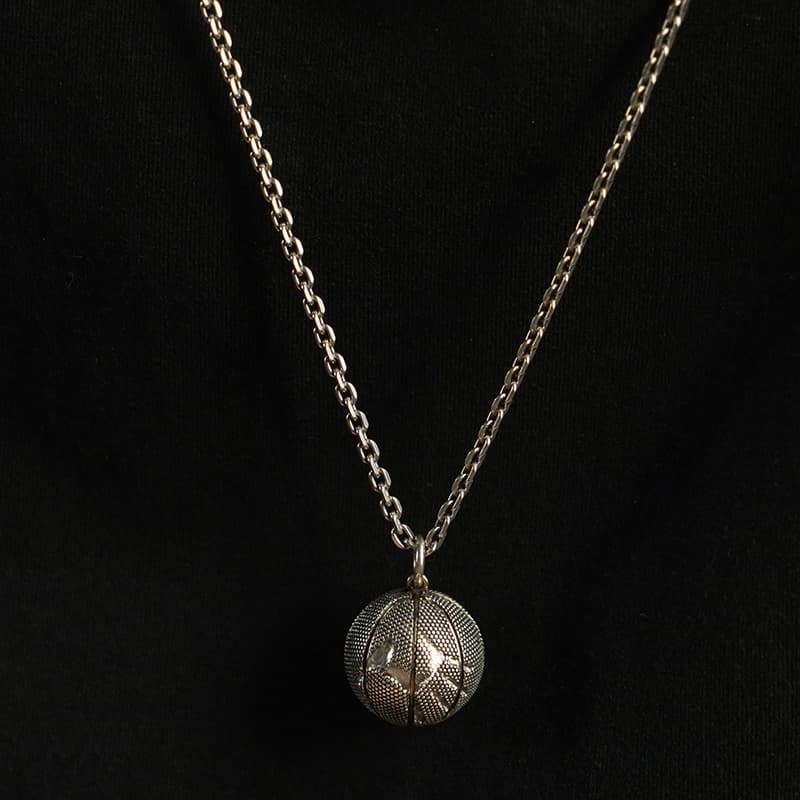 Кулон Ruibeila S925 Silver Basketball Pendant Necklace - изображение 9