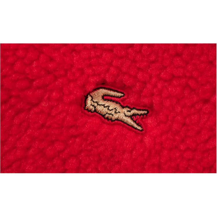 Коллаборация LACOSTE Blessing Snake Spring Festival Collection Красная Женская Бархатная Куртка - изображение 5