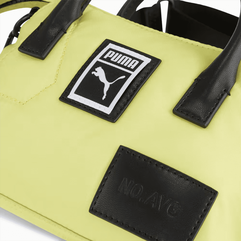 Сумка PUMA Полиэстеровая ткань + полиуретан сумка через плечо мини-сумка женский желтый зеленый - изображение 3