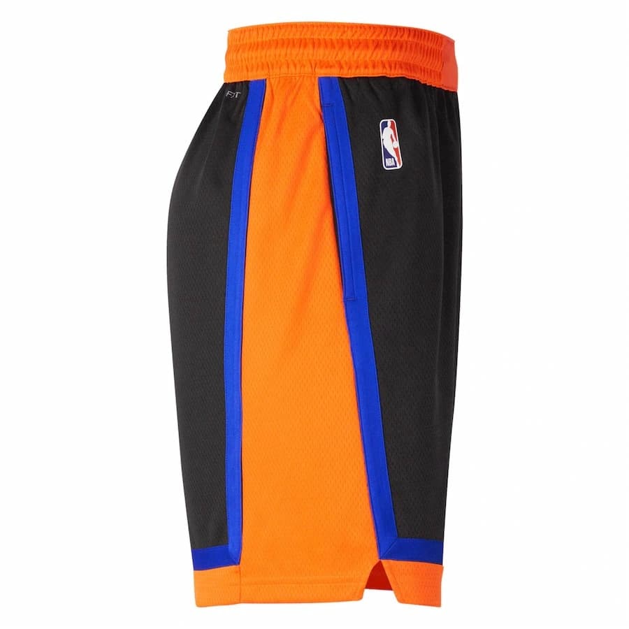 Баскетбольные шорты Nike x NBA Knicks Fan Basketball Pants Black/Orange - изображение 2