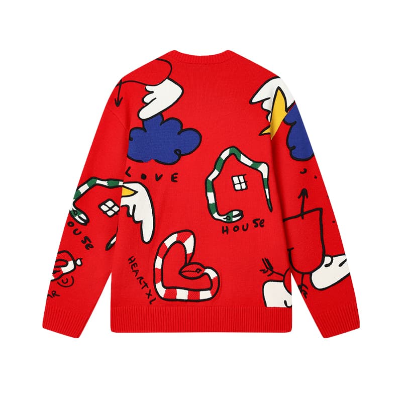 Кофта FILA ORIGINALE Свитер Унисекс Легенда Красный - изображение 2