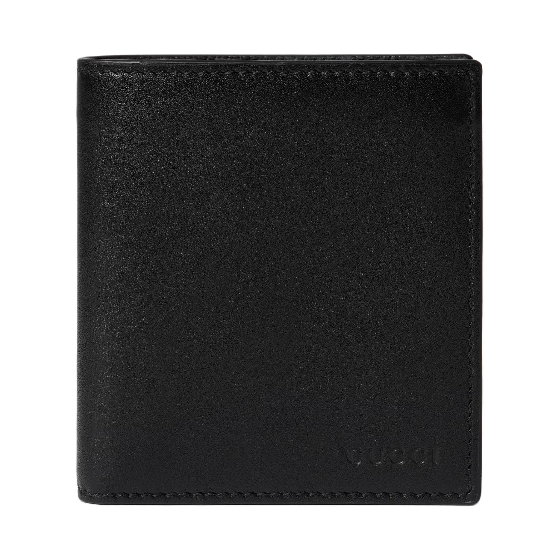 Кошелек GUCCI GG Emblem Кожа Кошелек Мужской Черный - изображение 1