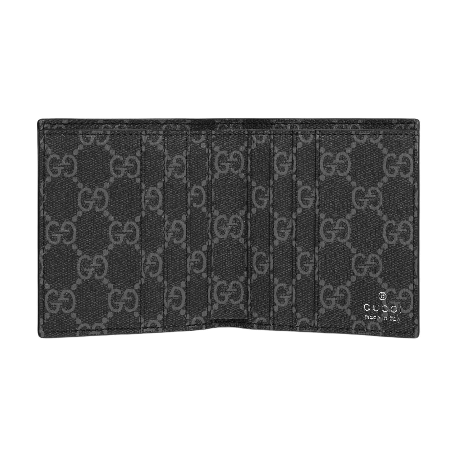 Кошелек GUCCI GG Emblem Кожа Кошелек Мужской Черный - изображение 4