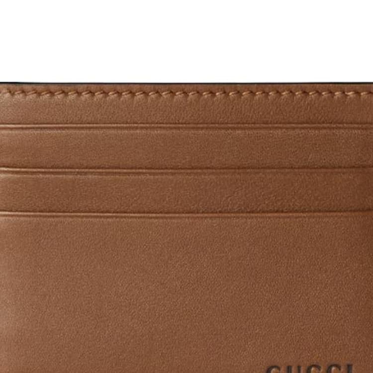Картхолдер Gucci GG Emblem Кожа Визитницы Мужской Коричневый - изображение 5