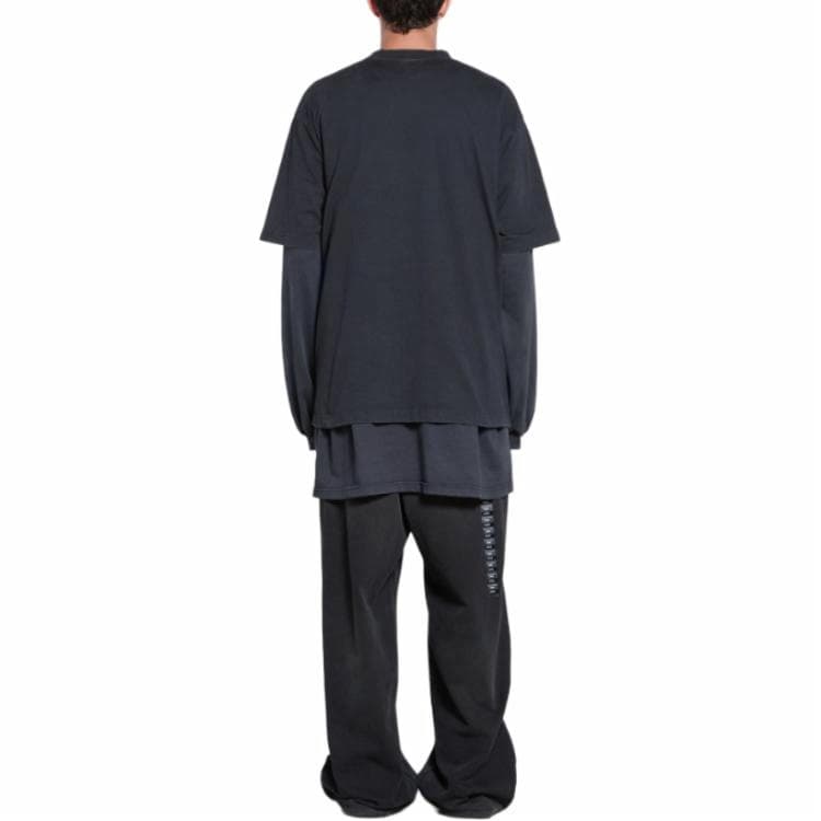 Футболка Balenciaga SS24 T-Shirt Black - изображение 7