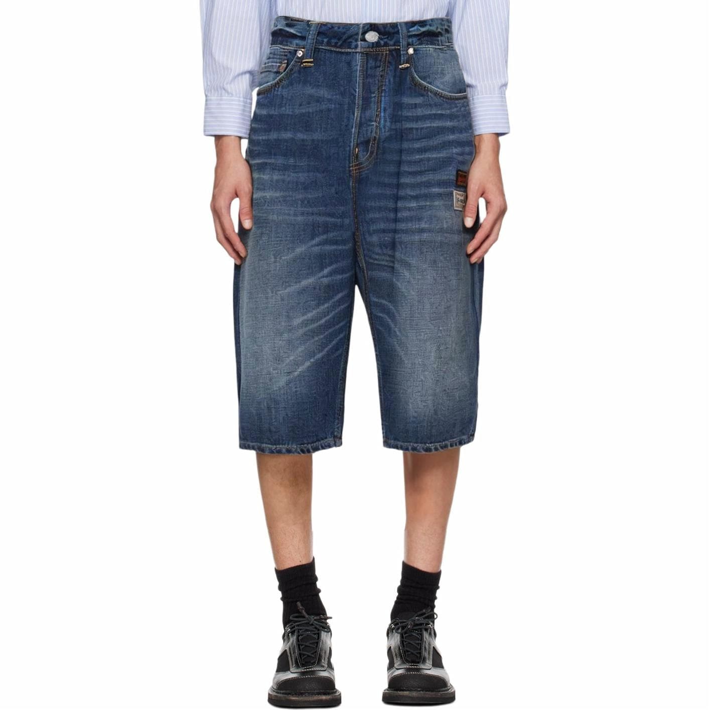 Джинсовые шорты EVISU SS21 m - изображение 3