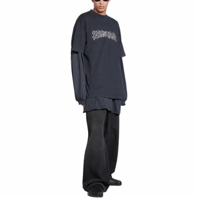 Футболка Balenciaga SS24 T-Shirt Black - изображение 6