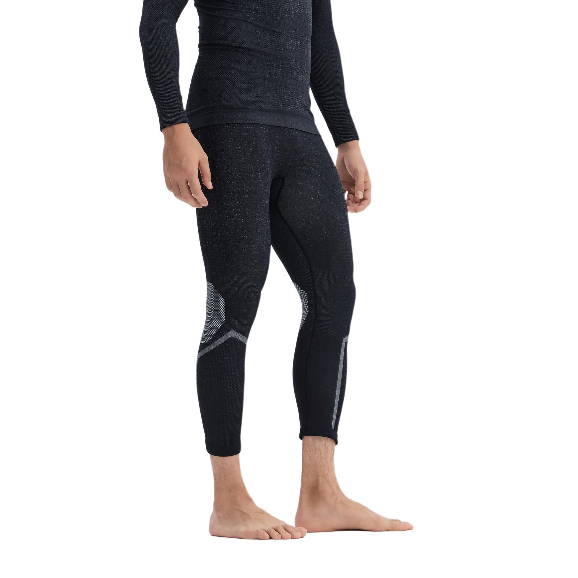 Трусы DECATHLON Леггинсы Мужские Дымчатый Черный Снег - изображение 1