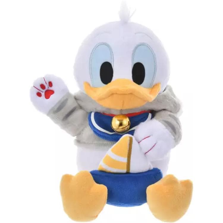 Мягкая игрушка Disney Разборный обруч Welcome Collection Дональд Дак Милый стиль Кукла Мягкая игрушка Длина тела 26 см Токийский Дисней - изображение 4