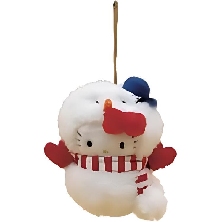 Санрио Christmas series US Version Снеговик Хелло Китти Куклы Плюшевый Украшение 15 см Длина корпуса - изображение 1