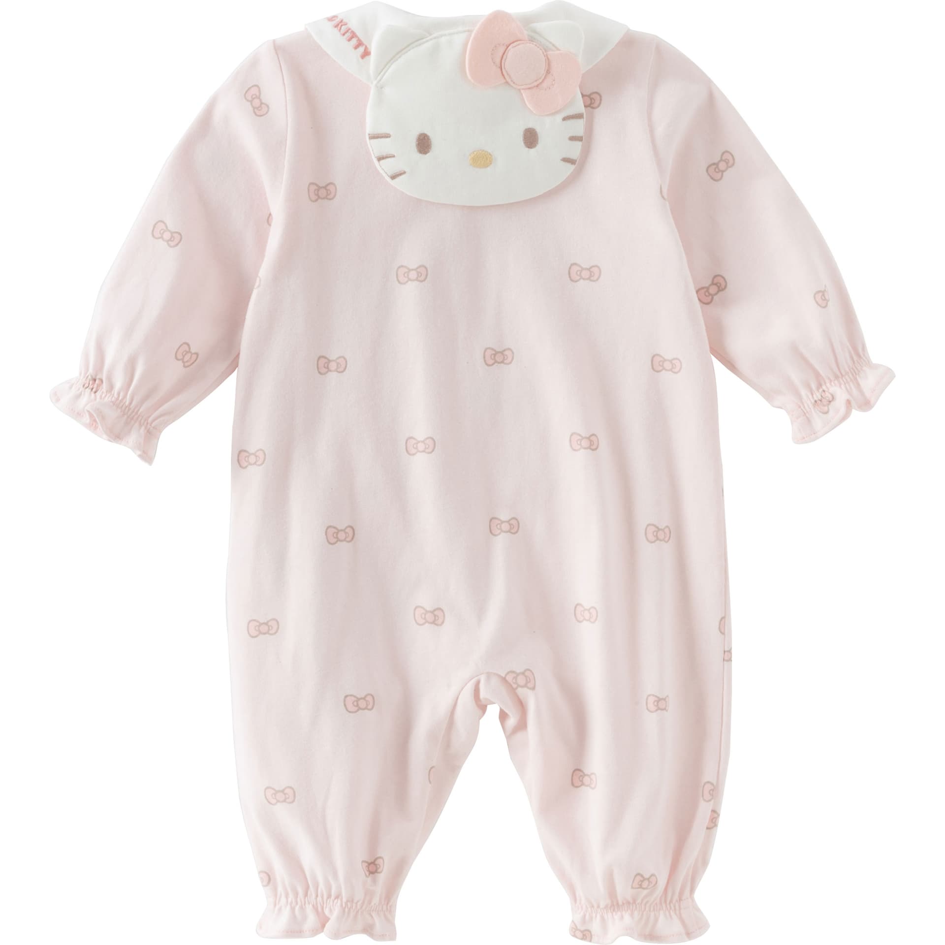 DAVE&BELLA x HelloKitty Комбинезон с вышивкой и бантом из 100% хлопка, серия Sanrio, Тип A - изображение 3