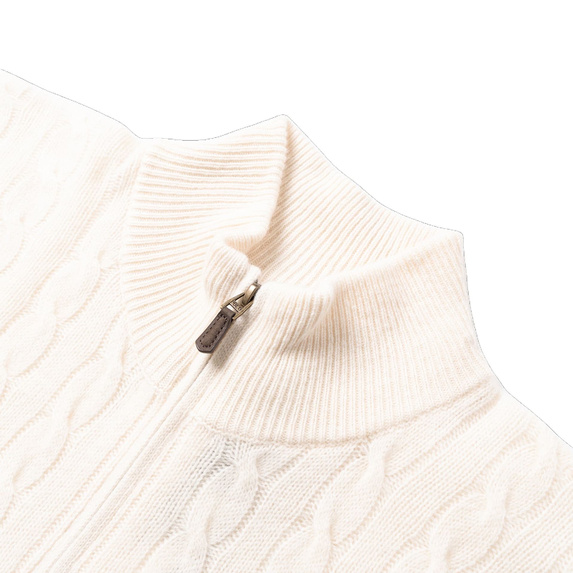 Кофта Polo Ralph Lauren Свитер Стандартный Размер Мужской Естественный Белый - изображение 4