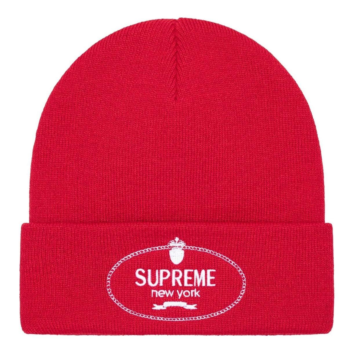 Шапка Supreme Акриловые Шапки Унисекс Коричневый Черный Морской Синий Красный Серый Желтый - изображение 5