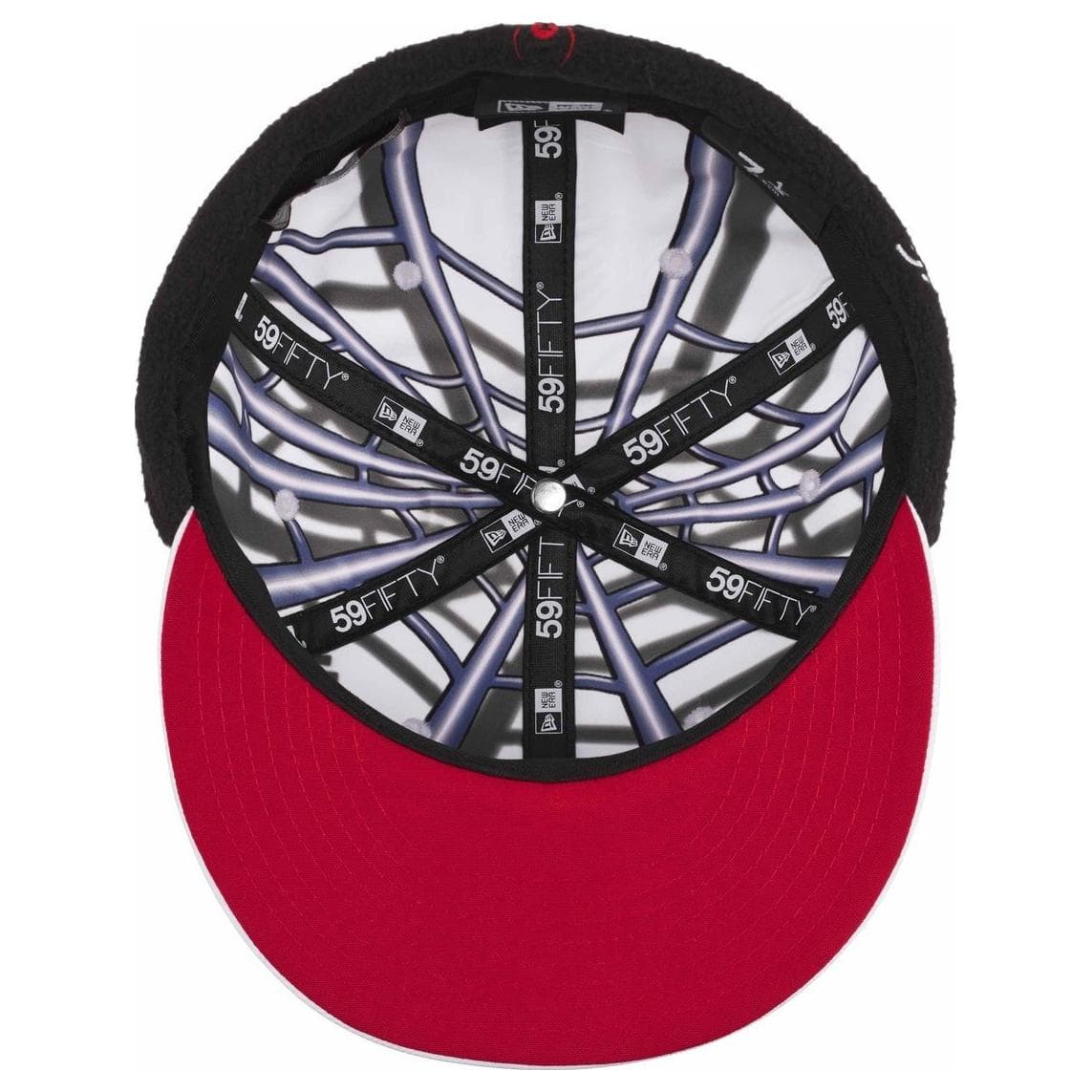 Кепка Supreme x Spyder X New Era Шерстяные Кепки Унисекс Черный Белый - изображение 6