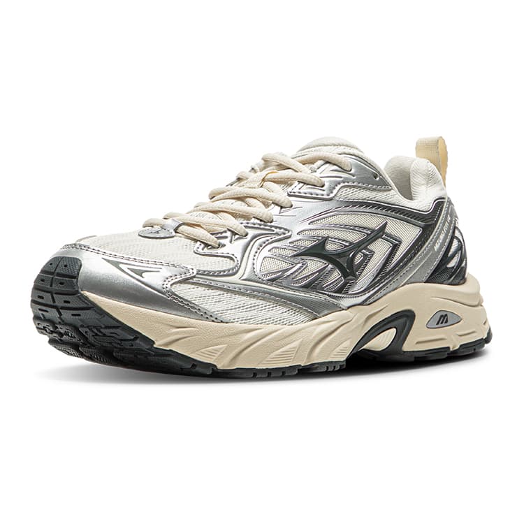 Кроссовки для бега Mizuno FIYI V2 Трендово Дышащий Low Топ Беговые кроссовки Унисекс Экрю Серебряный - изображение 2