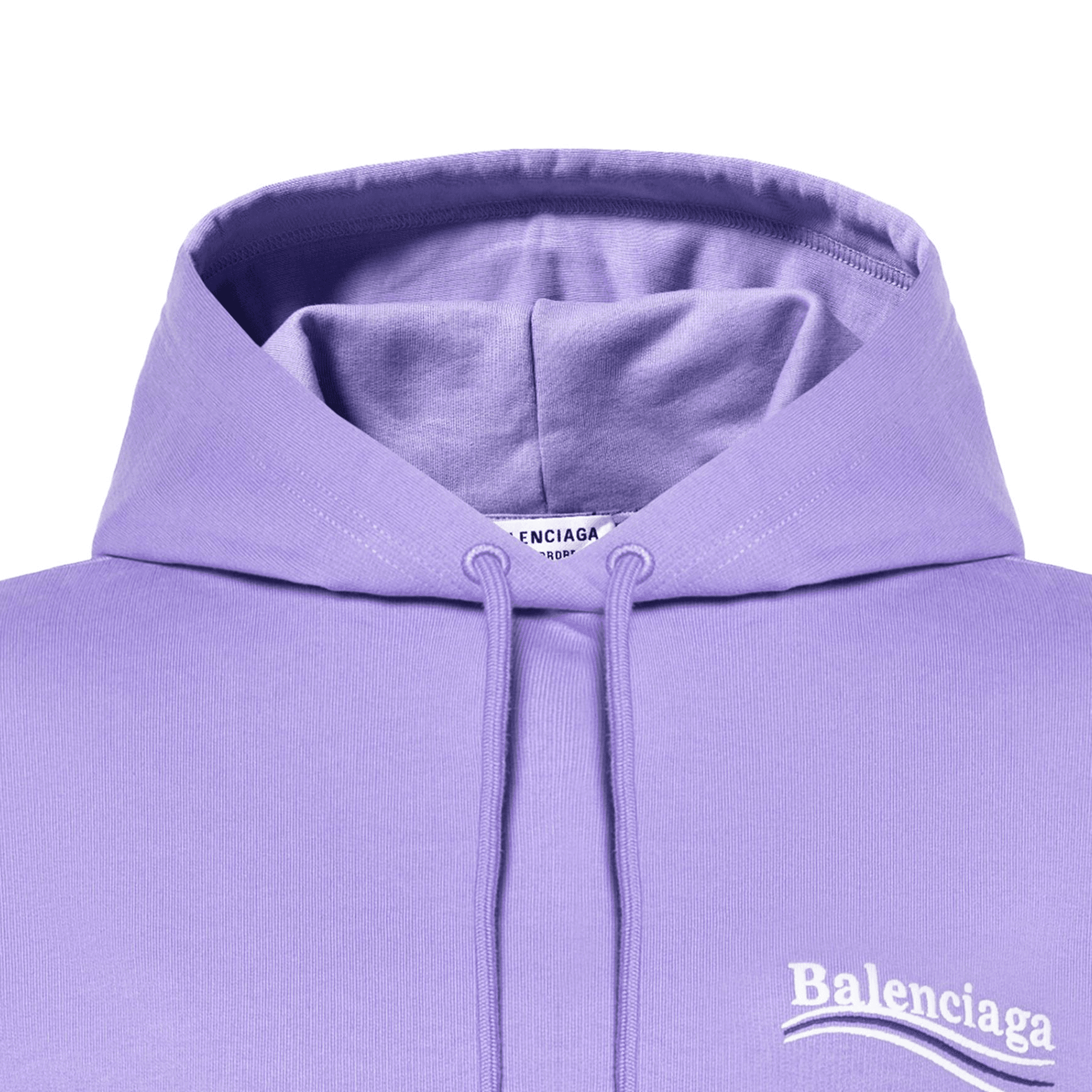 Худи Balenciaga Logo Embroidered Hoodie Purple - изображение 5