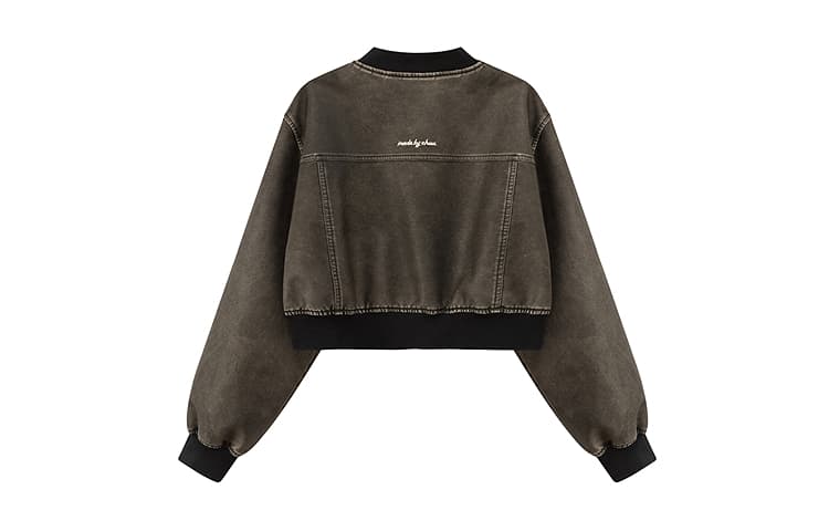 CHUU Carbon Gray Женское короткое пальто - изображение 2